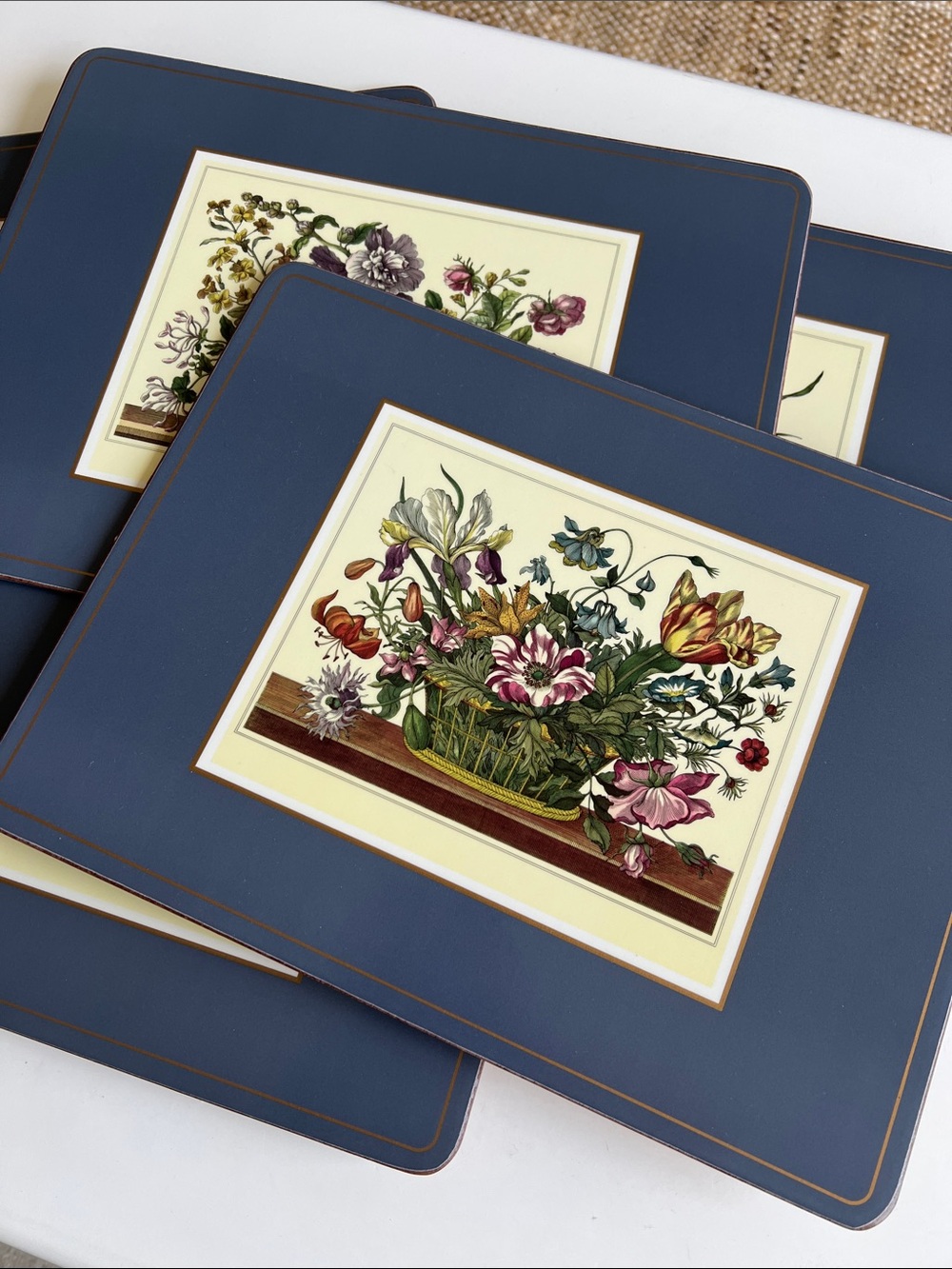 Vintage Pimpernel England Floral Still Life Placemats Set of 6
